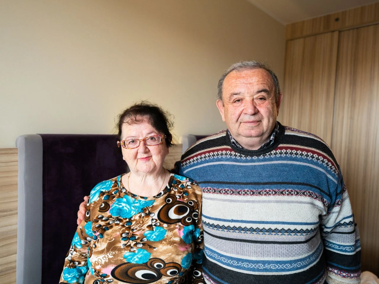 David and Raisa are brother and sister. This was their 2nd evacuation in their lifetimes, the first was during the nuclear event at the Chernobyl plant in 1986.