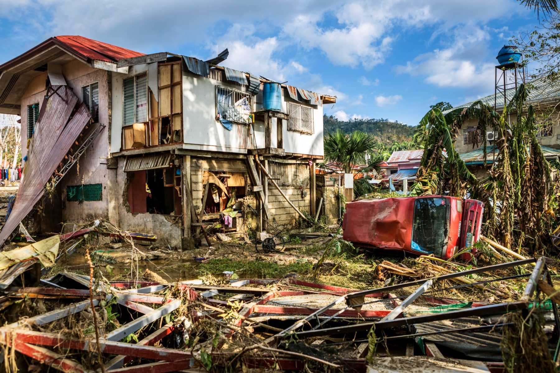 Image of destruction after Typhoon Rai