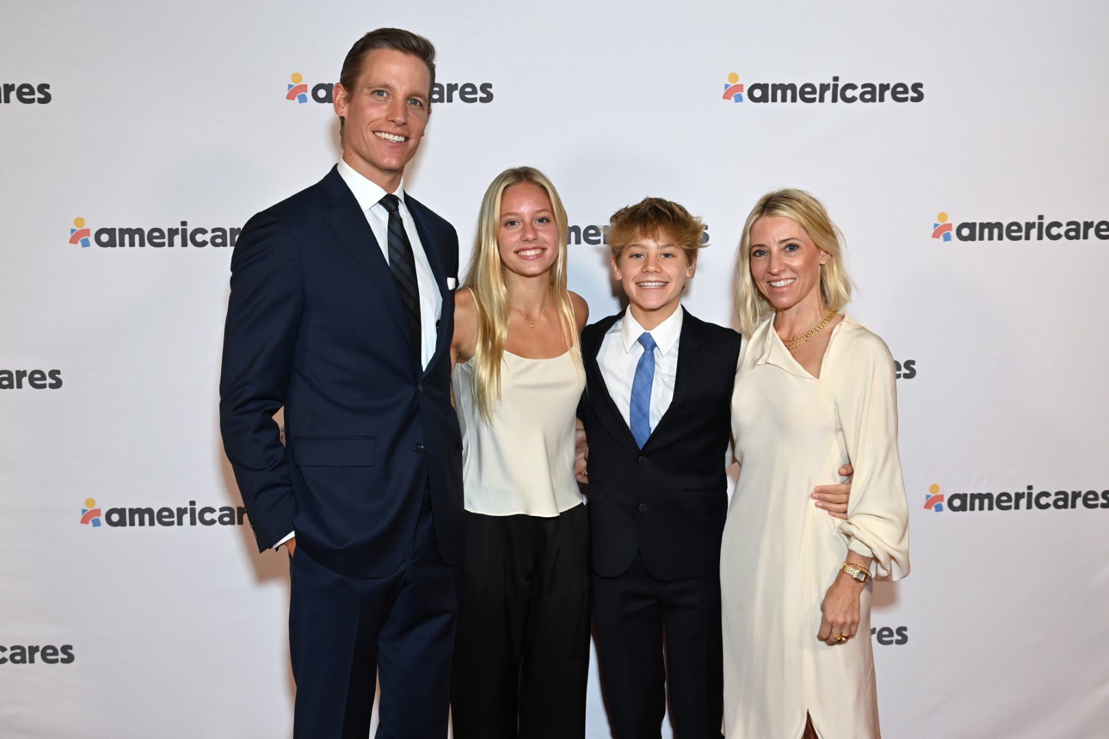 Host Committee Member Ward Horton, Grace Horton, Will Horton and Host Committee Member Alexa Horton attend the 2022 Americares Airlift Benefit at Westchester County Airport on October 1, 2022 in Harrison, New York. Photo by Bryan Bedder/Getty Images for Americares.