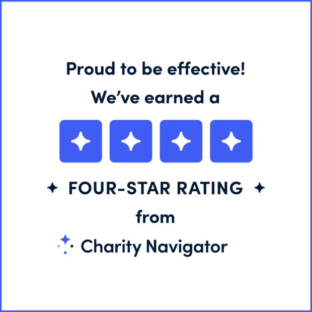 A rating by Charity Navigator enables organizations to help more people turn their values, passions and beliefs into meaningful change and impact. 