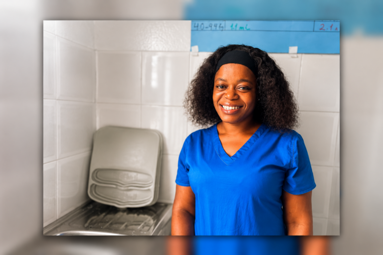 Nurse midwife Lydia Iving at a Liberian clinic that Americares supports