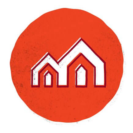 Graphic representation of homes